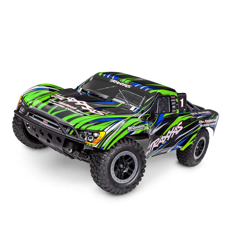 Traxxas Slash 2Wd Bl-2S Ehd Green Short Course Truck W/ Tq 2.4Ghz Radio And 3300Kv Brushless Driveline - 58334-4Grn 1