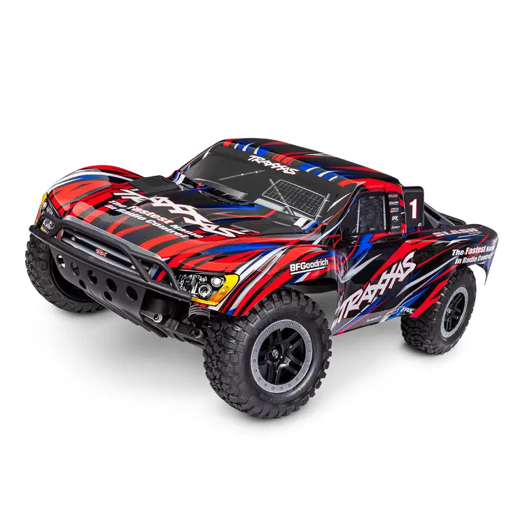 Traxxas Slash 2Wd Bl-2S Ehd Red Short Course Truck W/ Tq 2.4Ghz Radio And 3300Kv Brushless Driveline - 58334-4Red 1