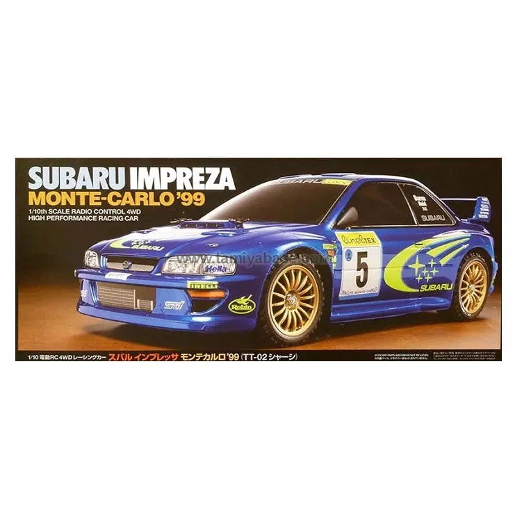 Tamiya Subaru Impreza 1999 Monte Carlo Tt-02 No Esc Kit 1:10 - 58631A 1