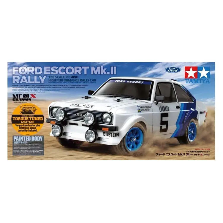 Tamiya Ford Escort Mk.Ii Rally Mf-01X No Esc Kit 1:10 - 58687A 1