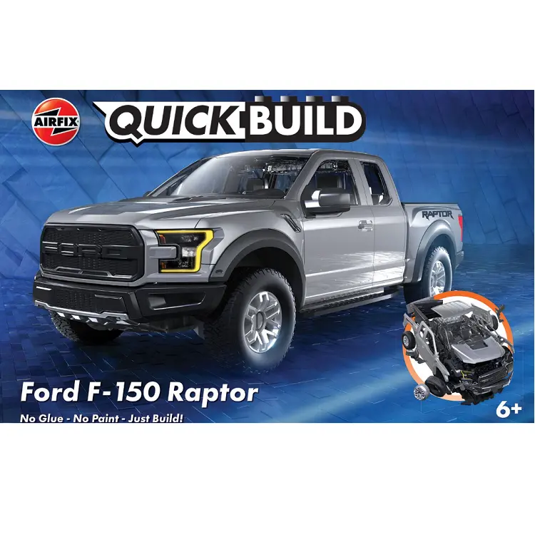 Airfix Quickbuild Ford F-150 Raptor Grey - J6053 1