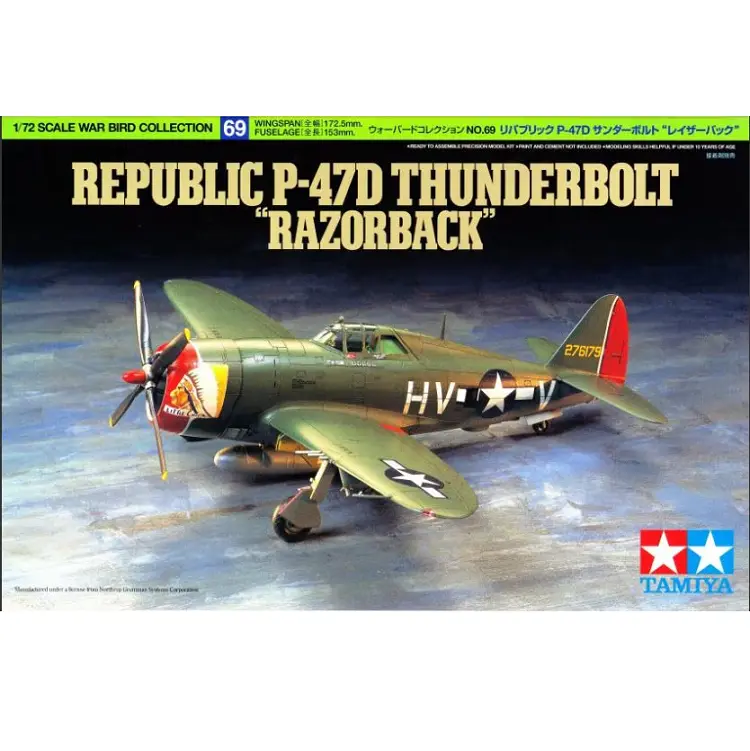 Tamiya Republic P-47D Thunderbolt Razorback 1:72 - 60769 1