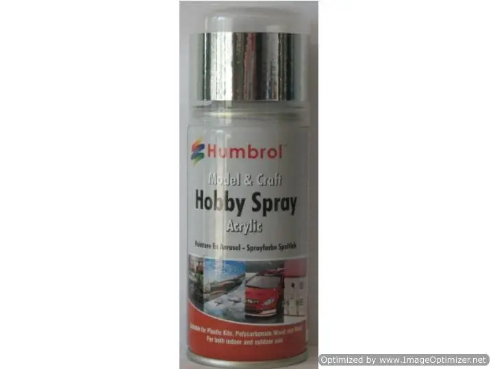 Humbrol No.191 Chrome Silver Acrylic 150Ml - 6191 1