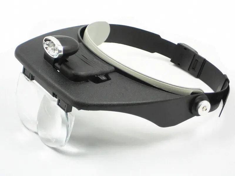 Delta Magnifying Visor W/ 4X Interchangable Lenses & Led Light - Dl62003 1