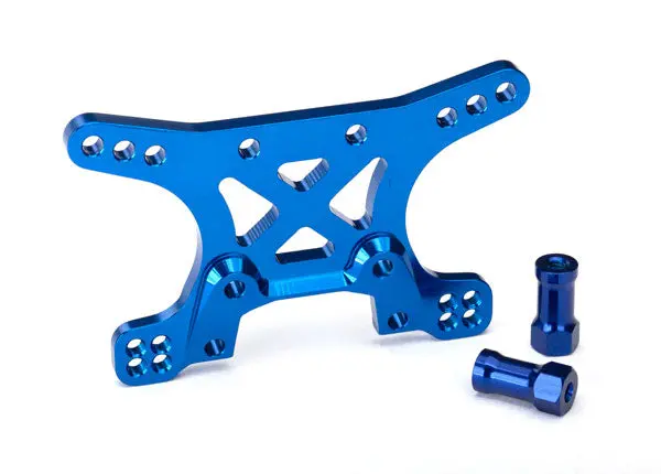 Traxxas Shock Tower Front Blue 7075-T6 Aluminium - 6440 1