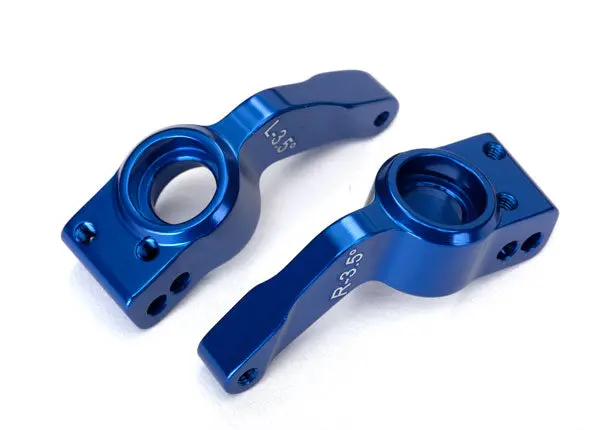 Traxxas Axle Carriers Rear Blue Aluminium 2Pcs - 6455 1