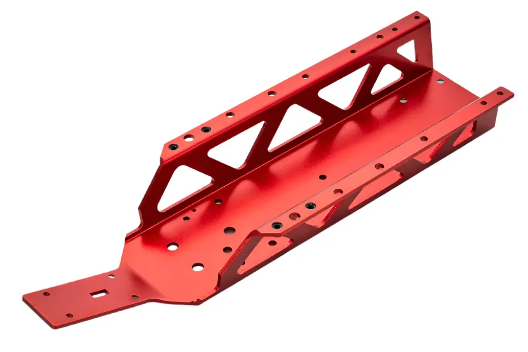 Rovan Main Chassis Plate Red Aluminium - Rov-65001A 1