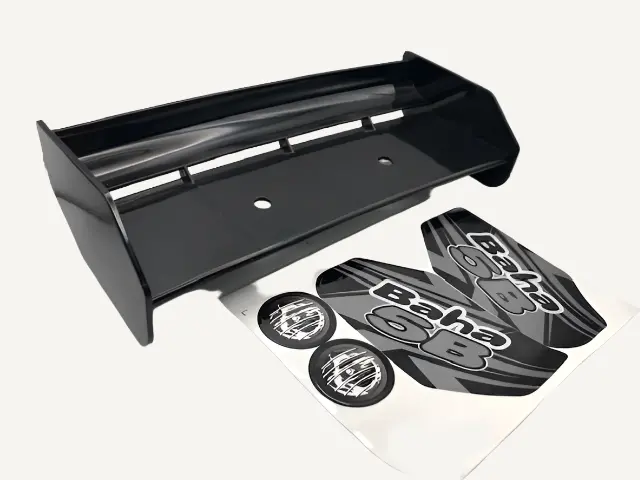 Rovan Rear Wing Black W/ Decals - Rov-66113 1
