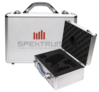 Spektrum Single Surface Radio Aluminium Case W/ Locks - Spm6713 1