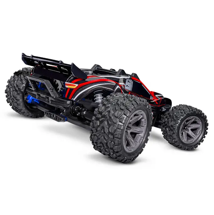Traxxas Rustler 4Wd Bl-2S Ehd Red Stadium Truck W/ Tq 2.4Ghz Radio & 3300Kv Driveline - 67164-4Red 2