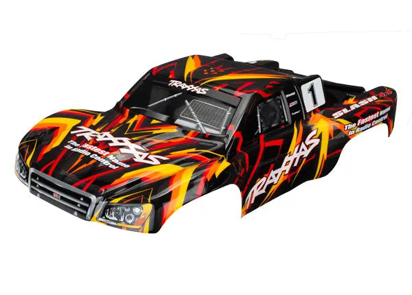 Traxxas Orange Painted Body Shell Suit Slash 4Wd Brushed - 6816 1