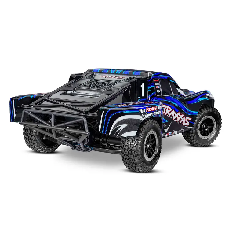 Traxxas Slash 4Wd Vxl Ehd Blue Short Course Truck W/ Tqi 2.4Ghz Bluetooth Radio, 3500Kv Brushless Motor And Tsm - 68386-4Blue 2