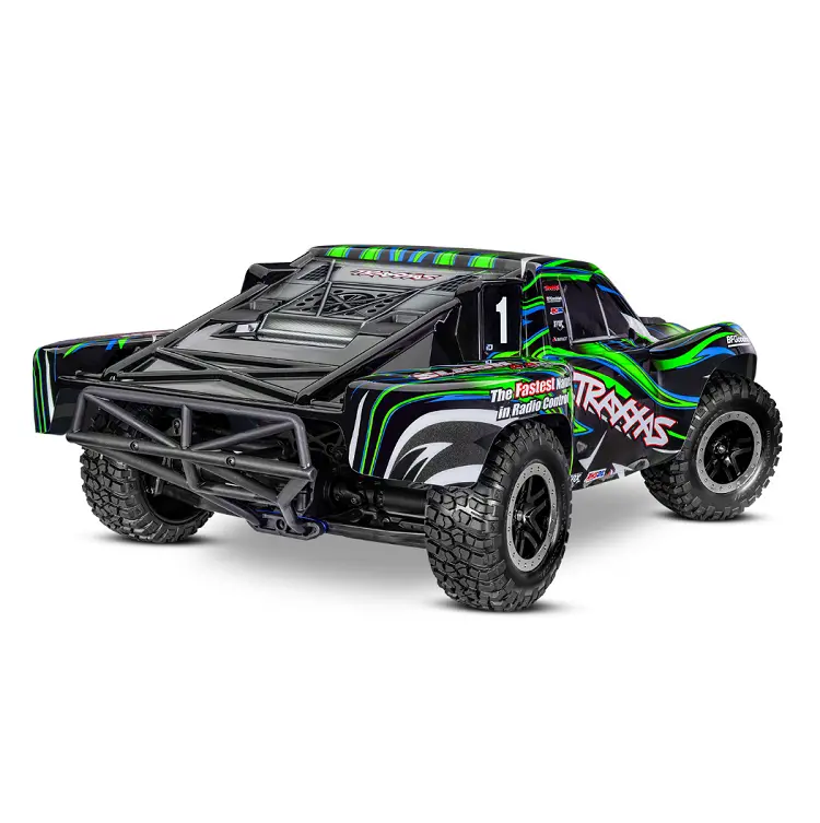 Traxxas Slash 4Wd Vxl Ehd Green Short Course Truck W/ Tqi 2.4Ghz Bluetooth Radio, 3500Kv Brushless Motor And Tsm - 68386-4Grn 2
