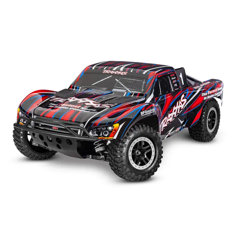 Traxxas Slash 4Wd Vxl Ehd Red Short Course Truck W/ Tqi 2.4Ghz Bluetooth Radio, 3500Kv Brushless Motor And Tsm - 68386-4Red 1