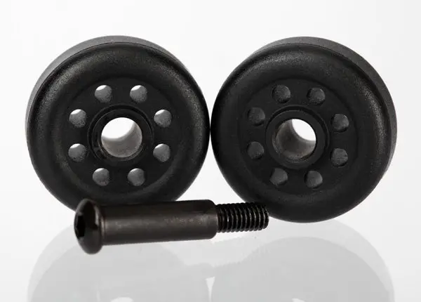 Traxxas Wheelie Bar Wheels & Axle Screw - 6977 1