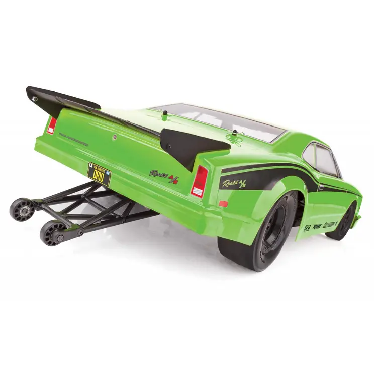 Team Assoc. Dr10 Green Drag Race Car W/ Xp120 2.4Ghz Radio, 3300Kv Brushless Motor & Dvc - Ass70026 2