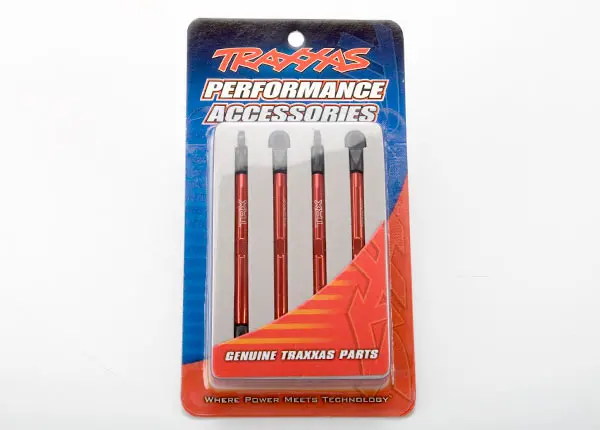 Traxxas 1:16 Toe Link Set Red Aluminium 4Pcs - 7138X 2