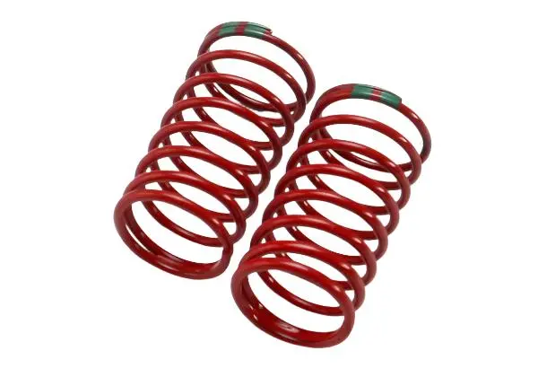 Traxxas 1:16 Gtr Shock Springs 0.88 Dbl Green Rate Red Finish 2Pcs - 7141 1