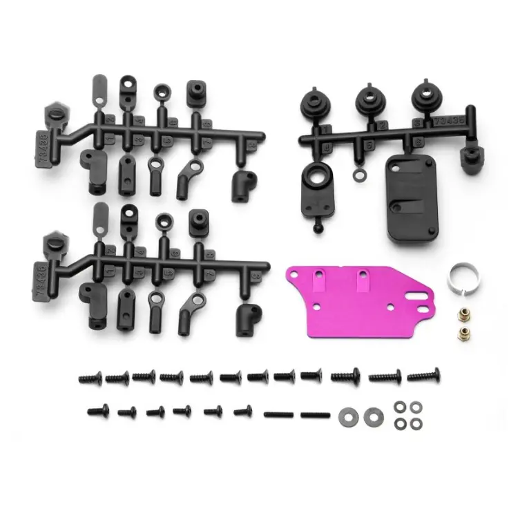 Hpi Dual Link Tie Rod Set For Mini Servos Suit Micro Rs4 - Hpi-72490 1