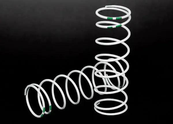 Traxxas Gtr Xx-L Shock Spring 0.762 Dbl Green Rate White Finish 2Pcs - 7443 1