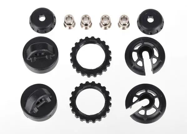 Traxxas Gtr Shock Caps & Spring Retainers Upper & Lower Suit Long/ Xx-Long - 7468 1