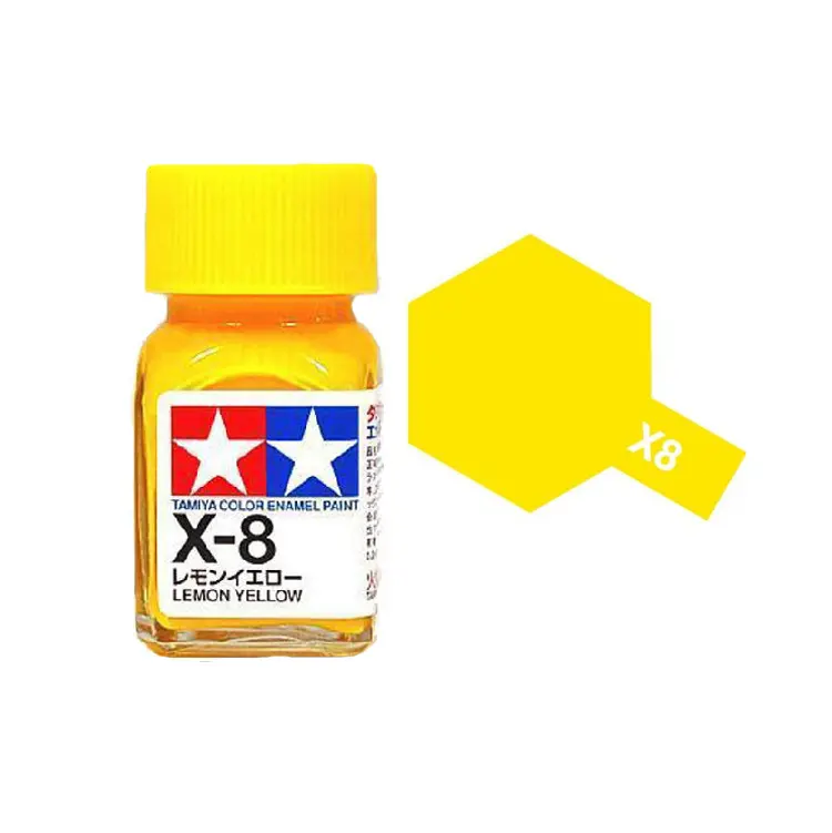 Tamiya X-8 Lemon Yellow Enamel 10Ml - 80008 1