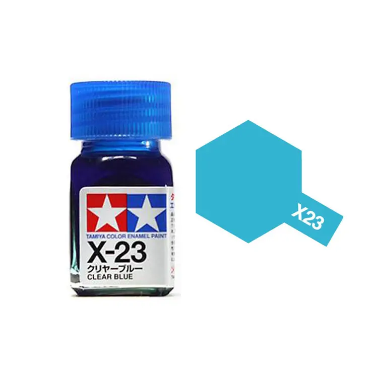 Tamiya X-23 Clear Blue Enamel 10Ml - 80023 1