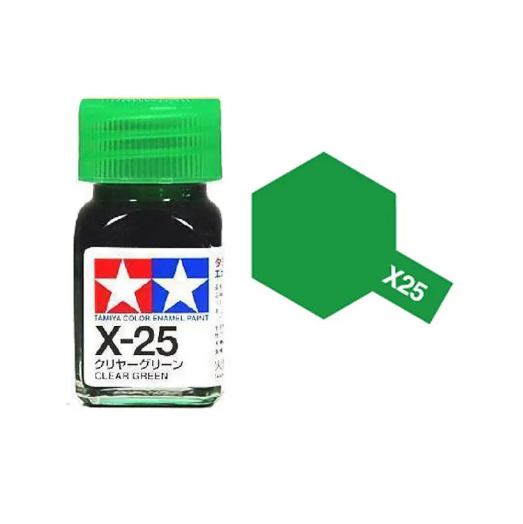 Tamiya X-25 Clear Green Enamel 10Ml - 80025 1