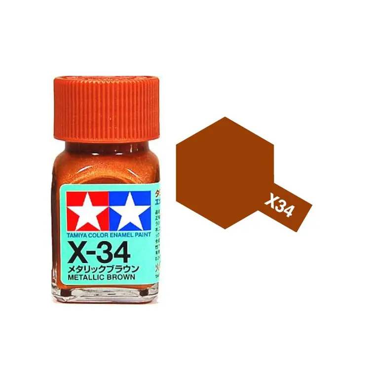 Tamiya X-34 Metallic Brown Enamel 10Ml - 80034 1