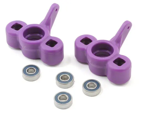 Rpm T/E Maxx Axle Carriers/Steering Blocks W/Bearing Purple - 80038 1