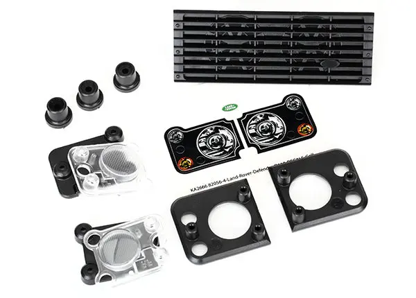 Traxxas Grille & Mounts, Headlight Lenses, Housings & Mounts Suit Trx-4 Defender Body - 8013 1