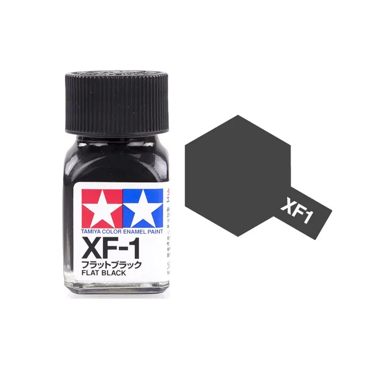 Tamiya Xf-1 Flat Black Enamel 10Ml - 80301 1