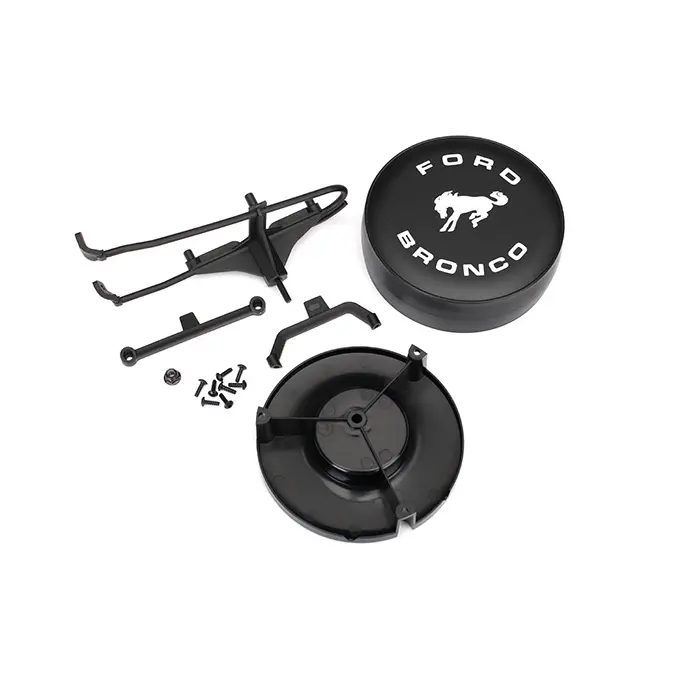 Traxxas Spare Tyre And Mount Bracket Suit Trx-4 79 Bronco - 8074 1