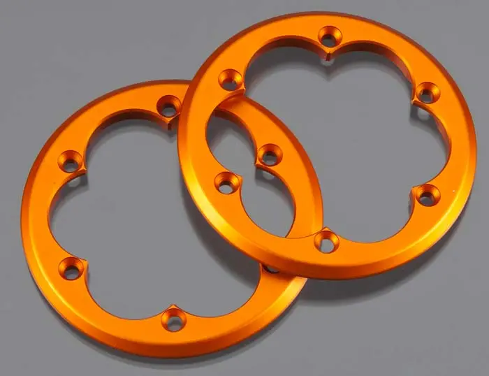 Axial 2.2In Machined Aluminium Beadlock Orange Suit Rr10/ Wraith - Ax8132 1