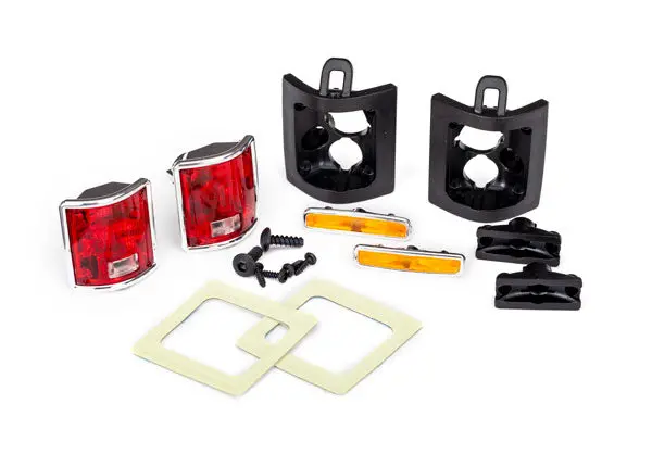 Traxxas Tail Light Buckets & Lenses W/ Side Marker Lights & Hardware Suit 1979 Chevy Blazer - 8135 1