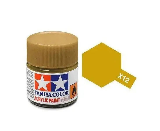 Tamiya X-12 Gold Leaf Mini Acrylic 10Ml - 81512 1