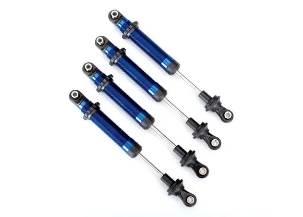 Traxxas Gts Long Shocks Blue Aluminium Complete No Springs 4Pcs - 8160X 1