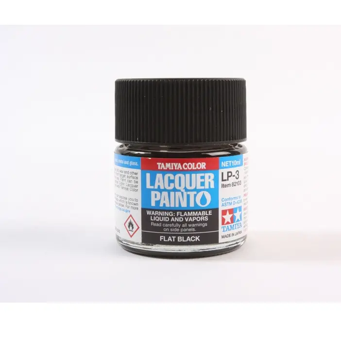 Tamiya Lp-3 Black Matt Lacquer 10Ml - 82103 1