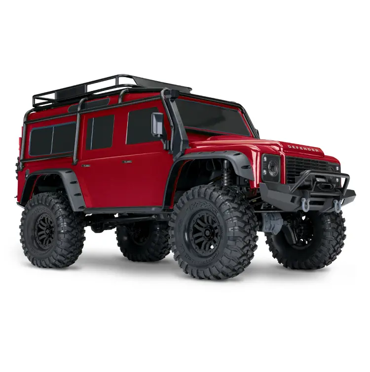Traxxas Trx-4 Defender Scale & Trail Crawler Red Clipless W/ Tqi 2.4Ghz Bluetooth Radio - 82256-4Red 1