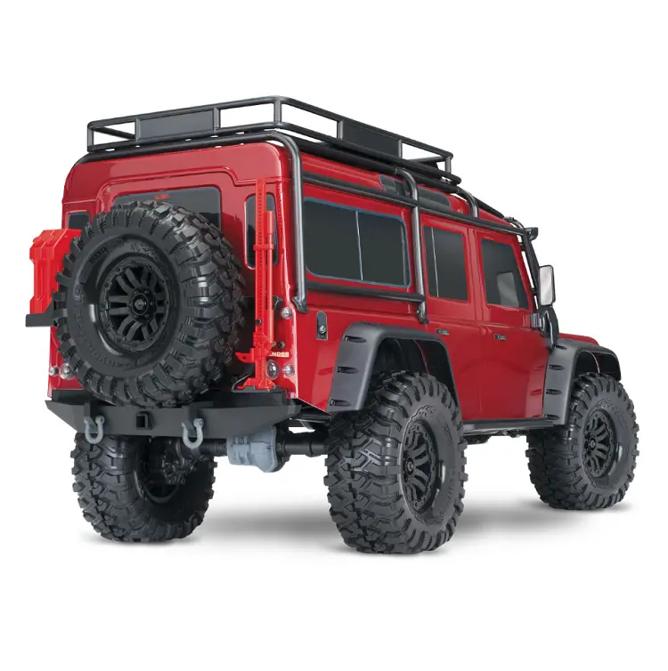 Traxxas Trx-4 Defender Scale & Trail Crawler Red Clipless W/ Tqi 2.4Ghz Bluetooth Radio - 82256-4Red 2