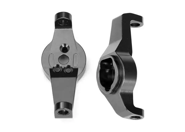 Traxxas Caster Blocks Charcoal Grey 6061-T6 Aluminium Suit Trx-4/ 6 2Pcs - 8232A 1