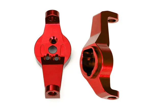 Traxxas Caster Blocks Red 6061-T6 Aluminium Suit Trx-4/ 6 2Pcs - 8232R 1
