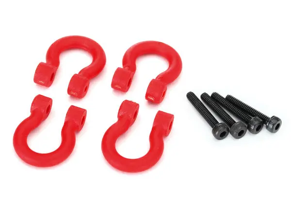 Traxxas Bumper D-Rings Red W/ Screws - 8234R 1
