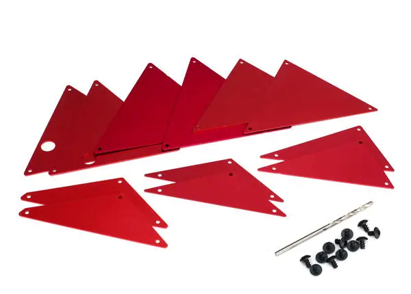 Traxxas Tube Chassis Red Aluminium Inner Panels 8Pcs - 8434R 1