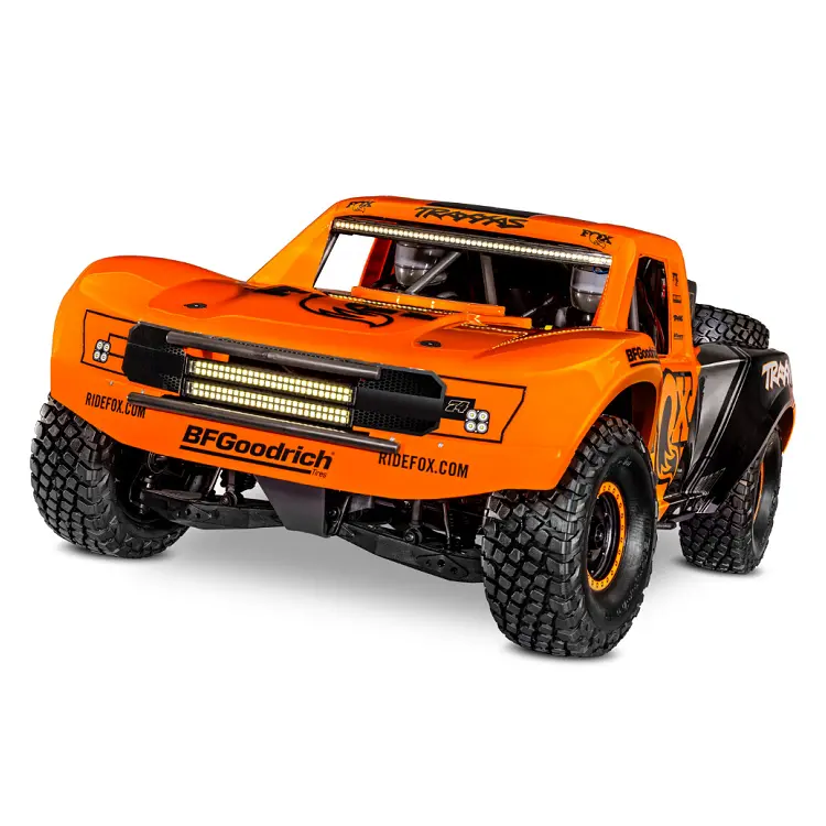 Traxxas Unlimited Desert Racer 4Wd Race Truck Orange W/ Tqi 2.4Ghz Radio, Light Kit And Tsm - 85086-4Fox1 1