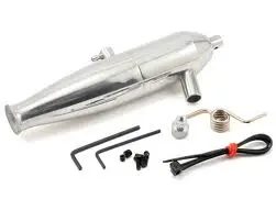 Hpi Polished Aluminium Tuned Pipe Set Suit Savage X - Hpi-86138 1