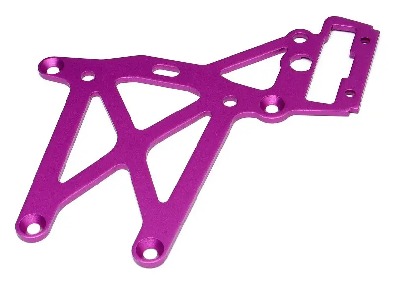 Hpi Rear Upper Plate Purple Aluminium Suit Baja - Hpi-87418 1