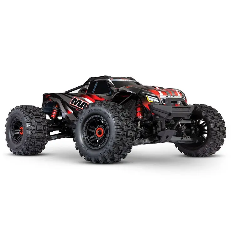 Traxxas Wide Maxx Red 1:10 2400Kv Brushless Monster Truck With 2.4Ghz Radio & Tsm - 89086-4Red 1