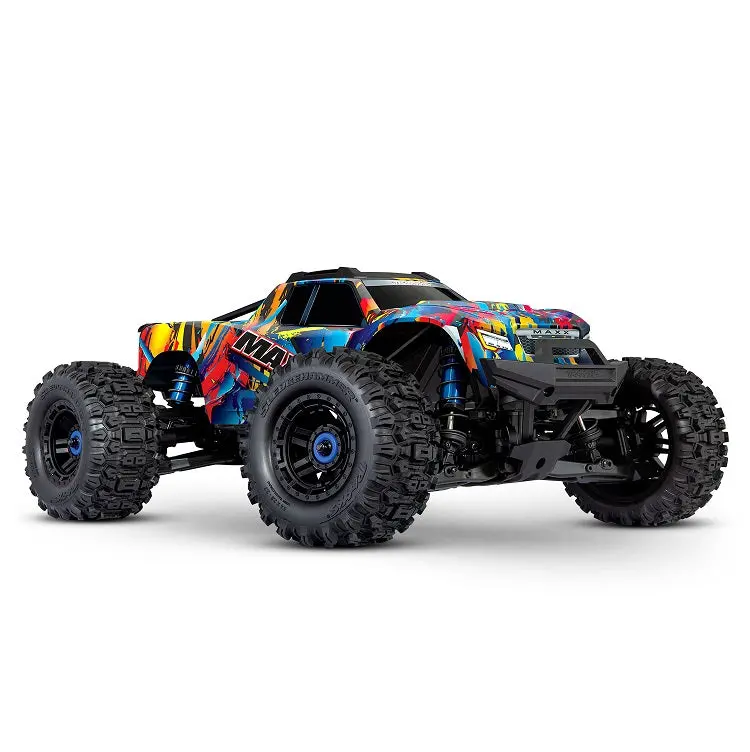 Traxxas Wide Maxx Rock N Roll 1:10 2400Kv Brushless Monster Truck With 2.4Ghz Radio & Tsm - 89086-4Rnr 1