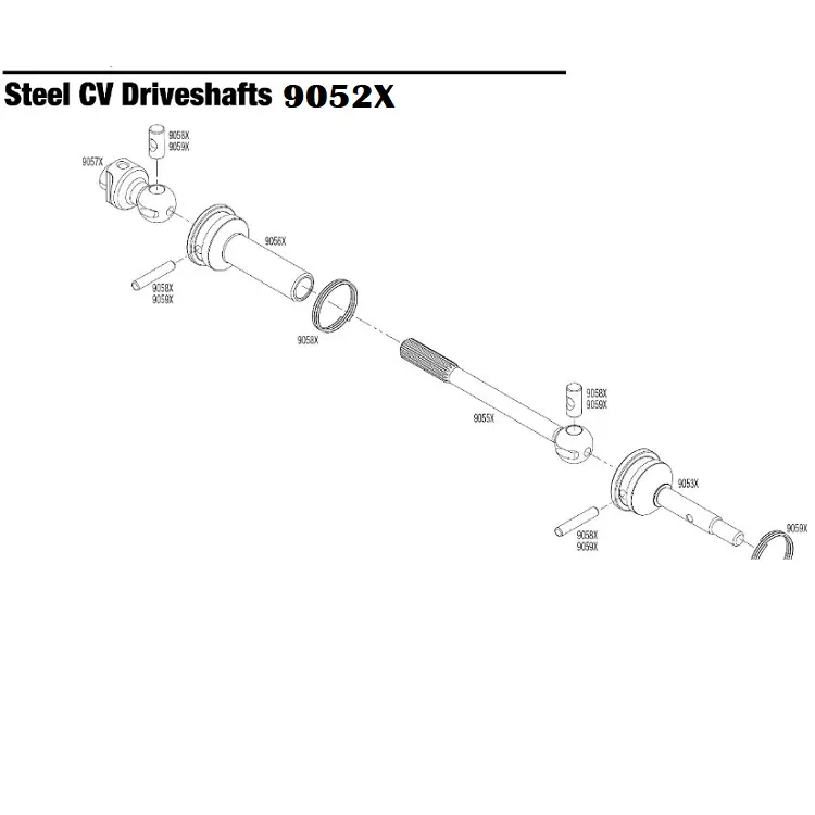 Traxxas Cvd Bush & Pin Rebuild Set Suit 9051X/ 9052X - 9059X 2